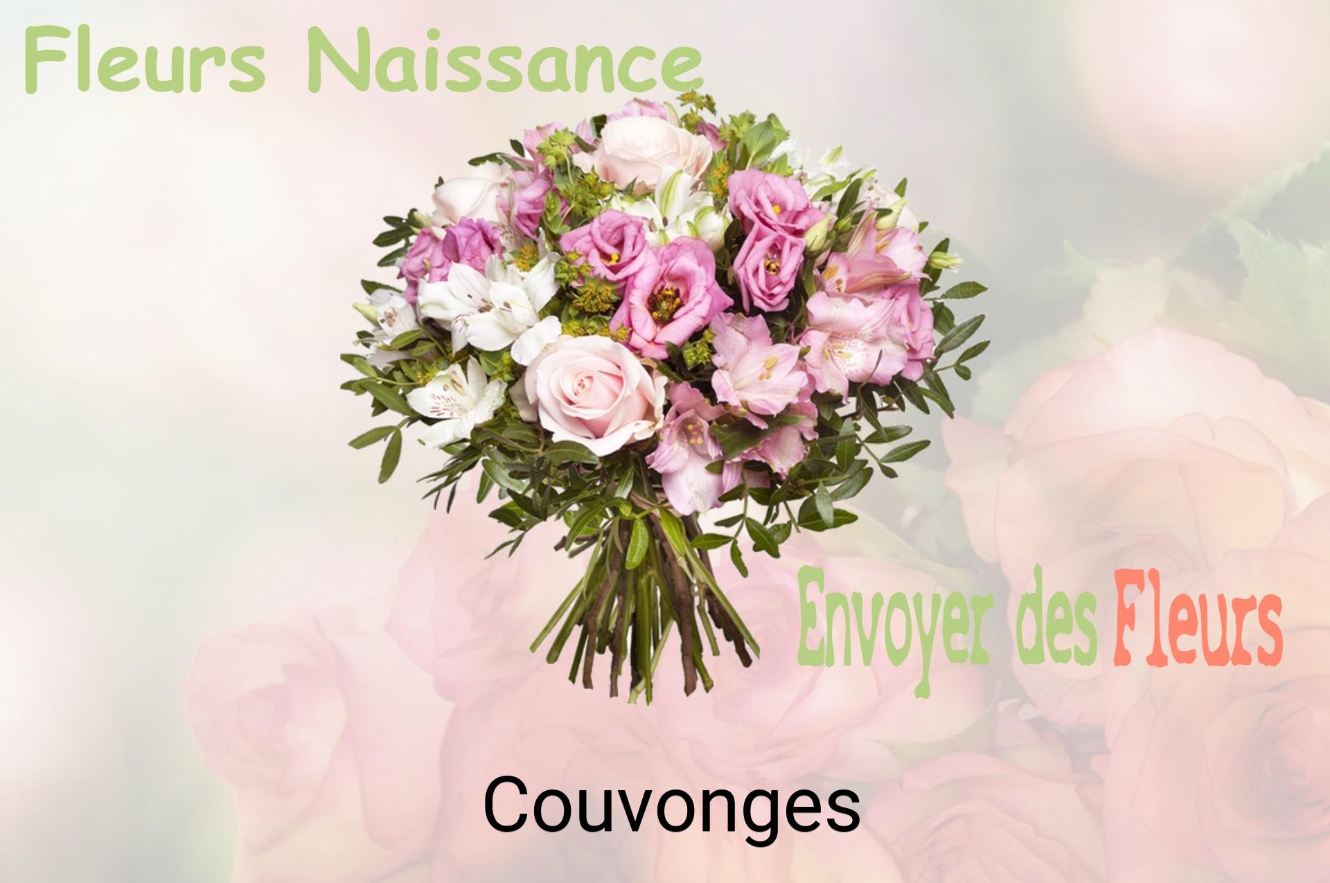 Bouquet de fleurs de naissance livré à Couvonges