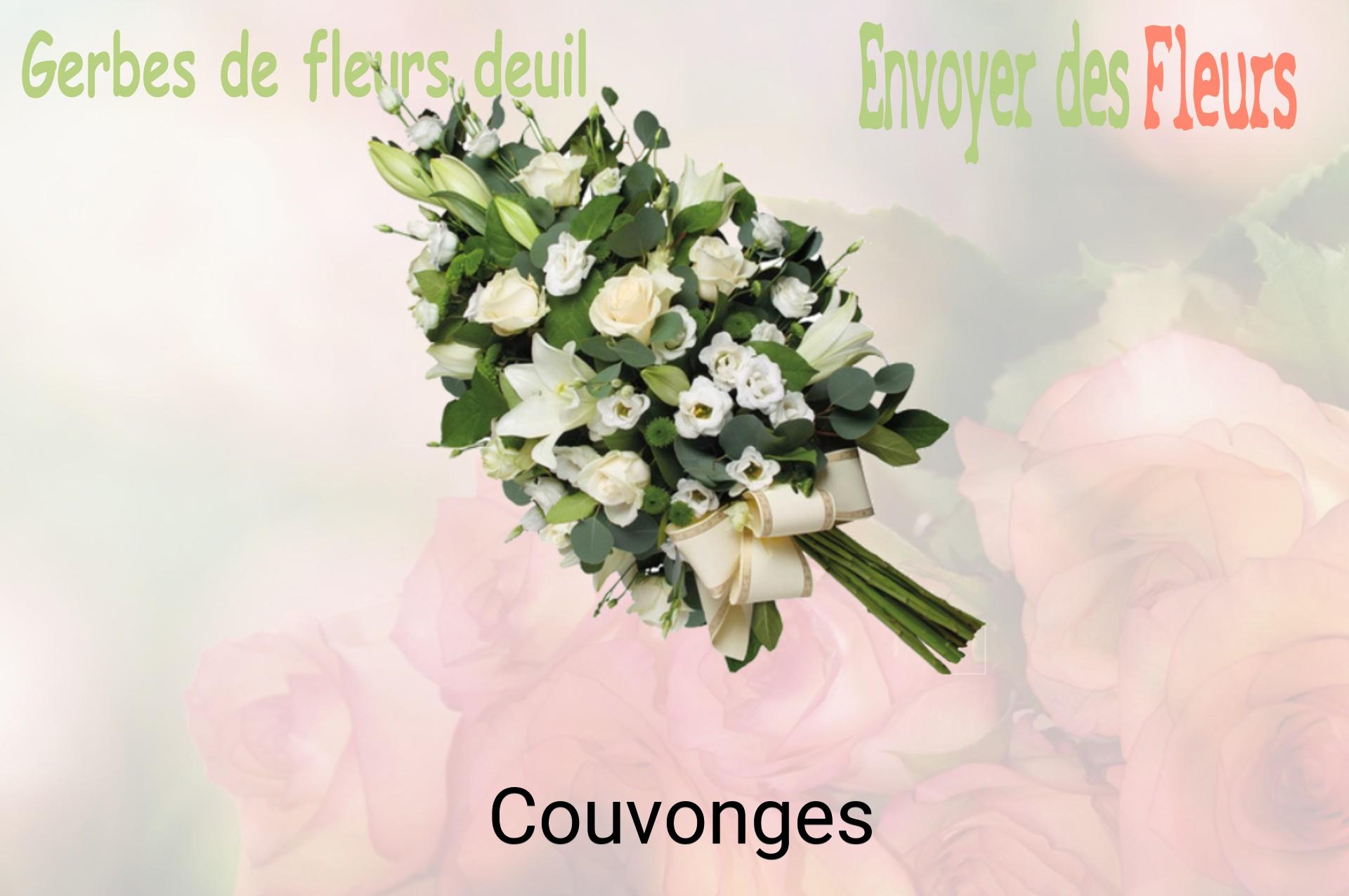 Gerbe de fleurs de deuil livrée à Couvonges